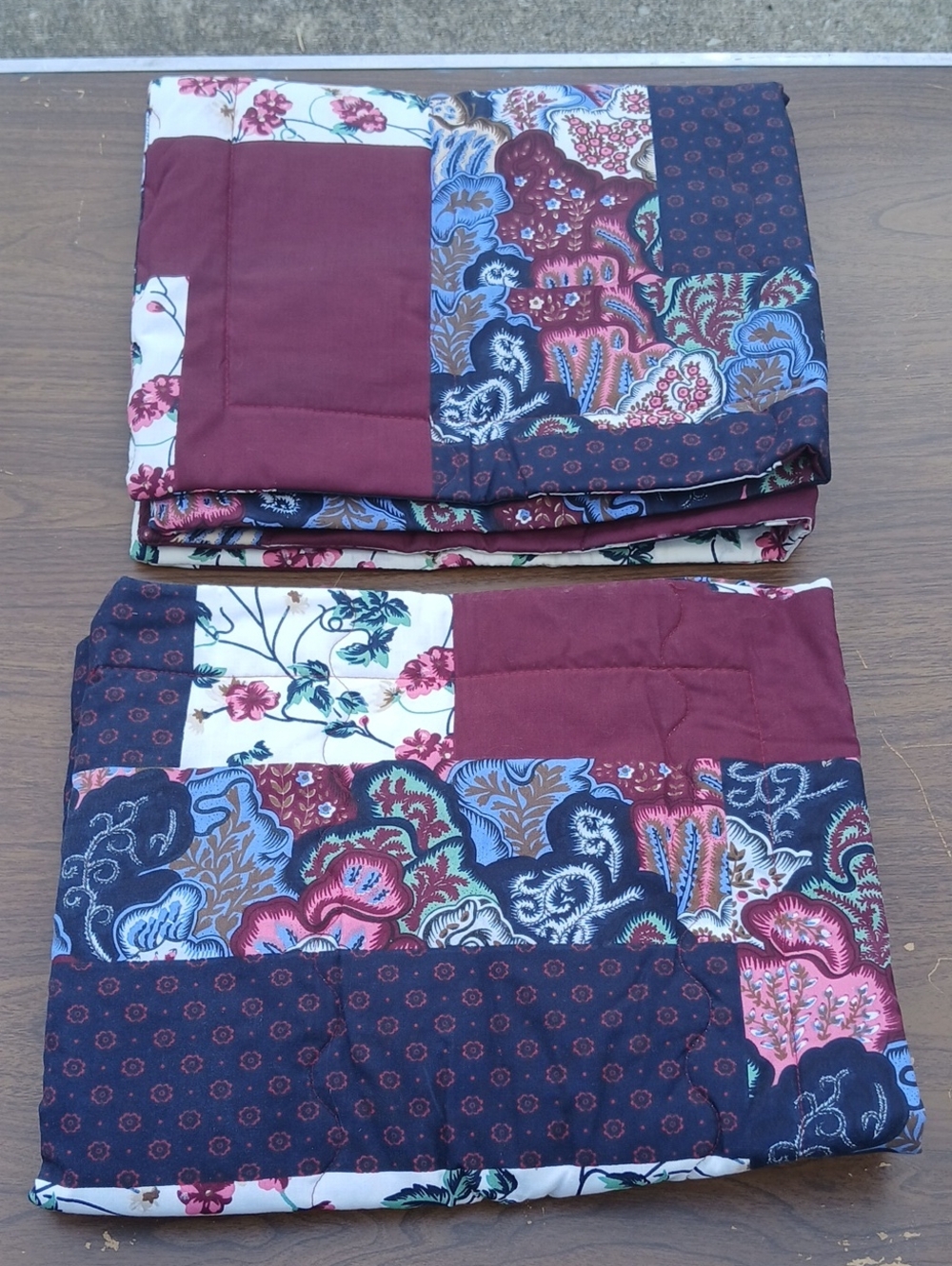 Patchwork Quilted Pillow Shams